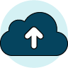 Cloud delivered icon